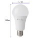Pack 4 focos LED 16W (100W) A22, 6500K fría, 1550 lm, BASIC