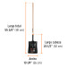 Pala T-2000 cuadrada, tipo español, mango largo 41", TRUPER