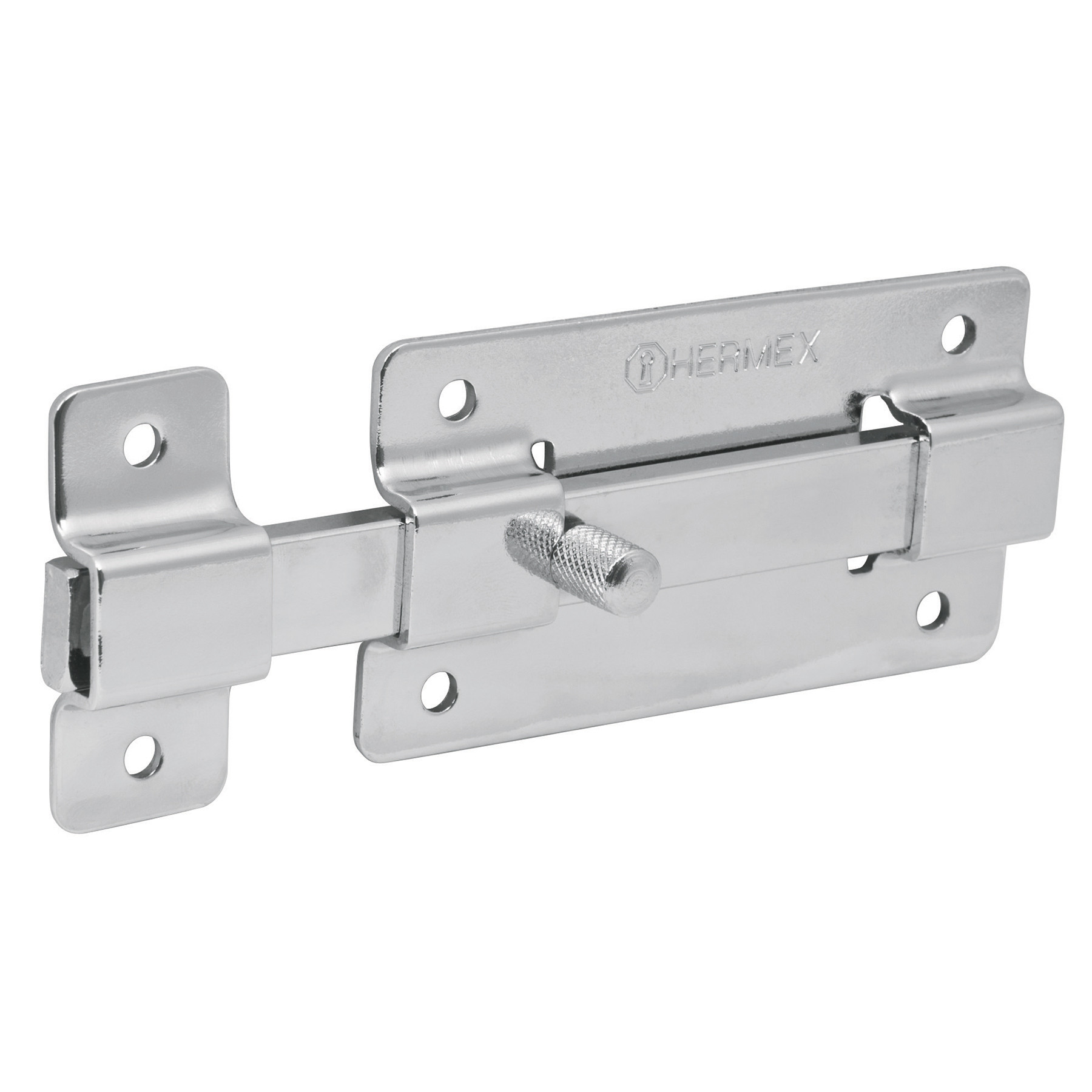 Pasador de barra plana 4" acabado cromo, HERMEX