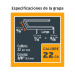 Engrapadora neumática, calibre 22, TRUPER