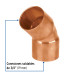 Codo 45° de cobre 3/4", FOSET BASIC