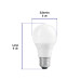 Foco LED 6W (40W) A19, 6500K blanca fría, 440 lm, blíster