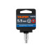 Dado de 5.5 mm, 12 puntas, cuadro 1/4", TRUPER