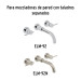 Juego de 2 cartuchos cerámicos POM, FOSET
