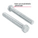 Bolsa con 40 tornillos 3/8" x 3" tipo máquina, FIERO