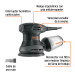 Lijadora roto orbital 5", 260W, TRUPER INDUSTRIAL