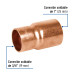 Reducción bushing de cobre, 1 x 3/4", FOSET