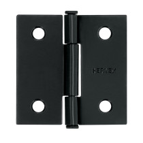 Bisagra cuadrada 2", negro mate, cabeza plana, HERMEX