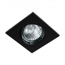 Luminario cuadrado negro spot dirigible, lámpara no incluida