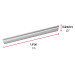 Varilla roscada de 1 m x 1/2", FIERO