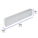 Lámpara de emergencia de 60 Leds 300 lm recargable, VOLTECK