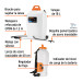 Fumigador de mochila 18L, con batería ion litio 12 V, TRUPER