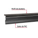 Guardapolvo automático 90 cm negro, HERMEX