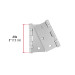 Bolsa 2 bisagras cuadradas 3"acero inox, cabeza plana