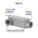 Condulet 3/4" conexión tipo LR, VOLTECK