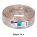 Rollo de 100 m cable polarizado transparente p/bocina 22 AWG