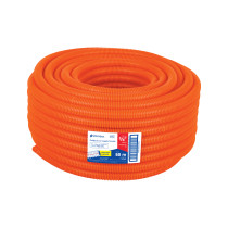 Metro de poliducto 3/4" corrugado flex. c/guía, rollo 50 m