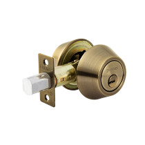 Cerrojo llave-llave latón antiguo, llave puntos, HERMEX