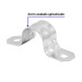 Bolsa c/10 abrazaderas tipo omega 1/2" p/tubo pared delgada