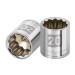Dado de 20 mm, 12 puntas, cuadro 3/8", TRUPER