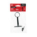 Soporte negro para tubo redondo de closet, HERMEX