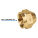 Tapón hembra de latón de 3/8", FOSET