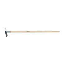 Azadón dos cuernos, mango de madera 54", TRUPER