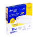 Luminario LED plafón18W 3000K, redondo, blanco, VOLTECK
