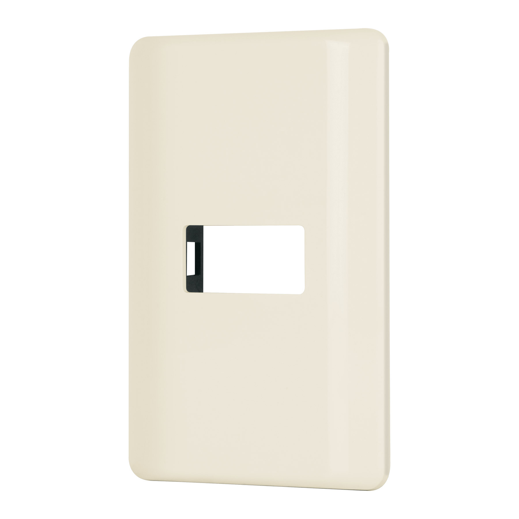 Placa 1 módulo, marfil, línea VOLTECK BASIC