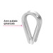 Bolsa con 5 guardacabos para cable de acero de 5/16", FIERO
