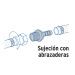 Adaptador inserción rosca exterior de 1/2" x 3/8", FOSET