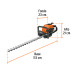 Cortasetos con motor a gasolina 26 cc, profesional, TRUPER