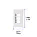 Placa 3 módulos de ABS, blanca, VOLTECK BASIC