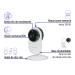 Cámara de seguridad WiFi fija para interior, 2MP