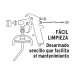 Pistola p/pintar gravedad HVLP vaso plástico, 1.4 mm, TRUPER