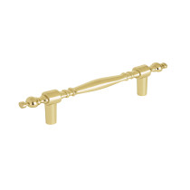Jaladera metálica de 76mm estilo "Colonial", latón brillante