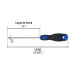 Desarmador de cruz 5/16" x 6" mango Comfort Grip, PRETUL