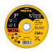 Disco abrasivo de corte preciso metal 7" x 1.5 mm, PRETUL