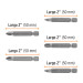 Estuche con 5 puntas pozidriv combinadas largo 2", EXPERT