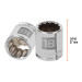 Dado de 18 mm, 12 puntas, cuadro 3/8", TRUPER