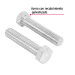 Bolsa con 20 tornillos 1/2" x 2-1/2" tipo máquina, FIERO