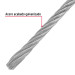 Metro de cable flexible 1/8" de acero 7x19 hilos, 75 m