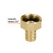 Conector 5/8" hembra de latón sólido para manguera, TRUPER