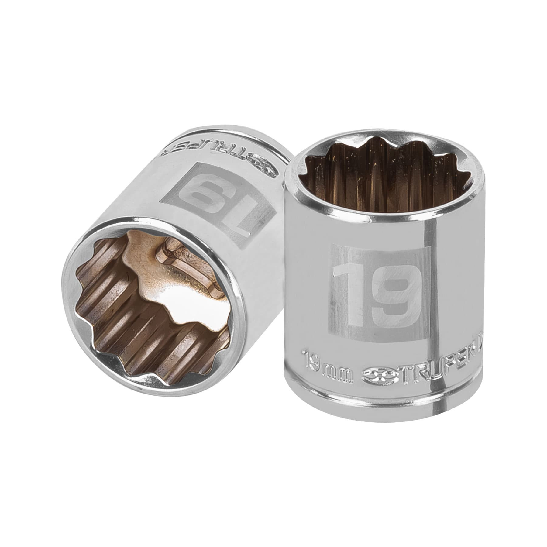 Dado de 19 mm, 12 puntas, cuadro 3/8", TRUPER