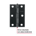 Bisagra rectangular 2-1/2 x 1-5/8", acero negro mate, HERMEX