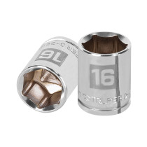 Dado de 16 mm, 6 puntas, cuadro 3/8", TRUPER