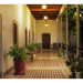 Arbotante tipo farol tradicional colgante p/exterior, negro