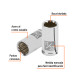 Dado de 11/32", 12 puntas, cuadro 1/4", TRUPER