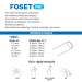 Tubo de 1-1/2" PVC hidráulico RD 26, 3m, 1.2kg, FOSET