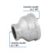 Reducción campana acero galvanizado 2" x 1", FOSET